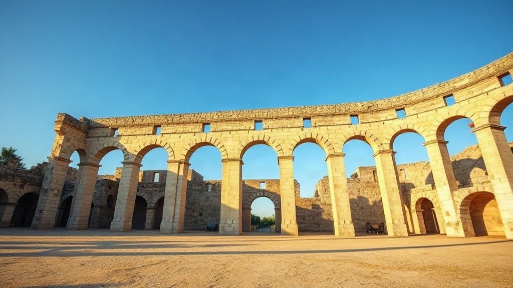The Roman amphitheatre in Pula, Croatia