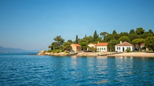 A view of Lopud bay in the Elaphiti Islands