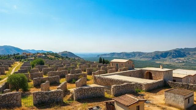 Olive groves and stone walls on the Stari Grad Plain, Hvar