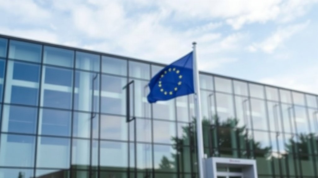 Modern building exterior of the European Public Prosecutor's Office in Luxembourg