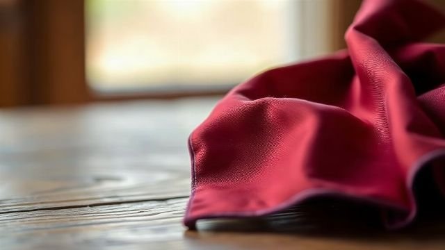 Colourful traditional cravat on a neutral background