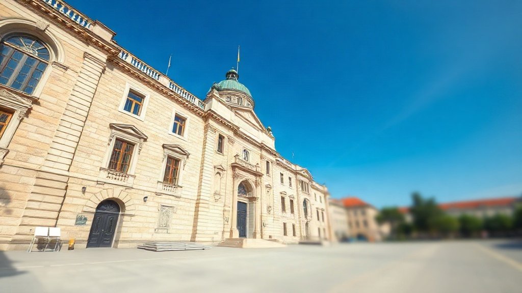 Croatian Parliament building in Zagreb